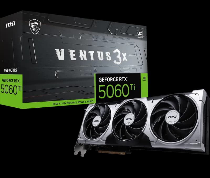 MSI GeForce RTX 5060 Ti 8G VENTUS 3X OC