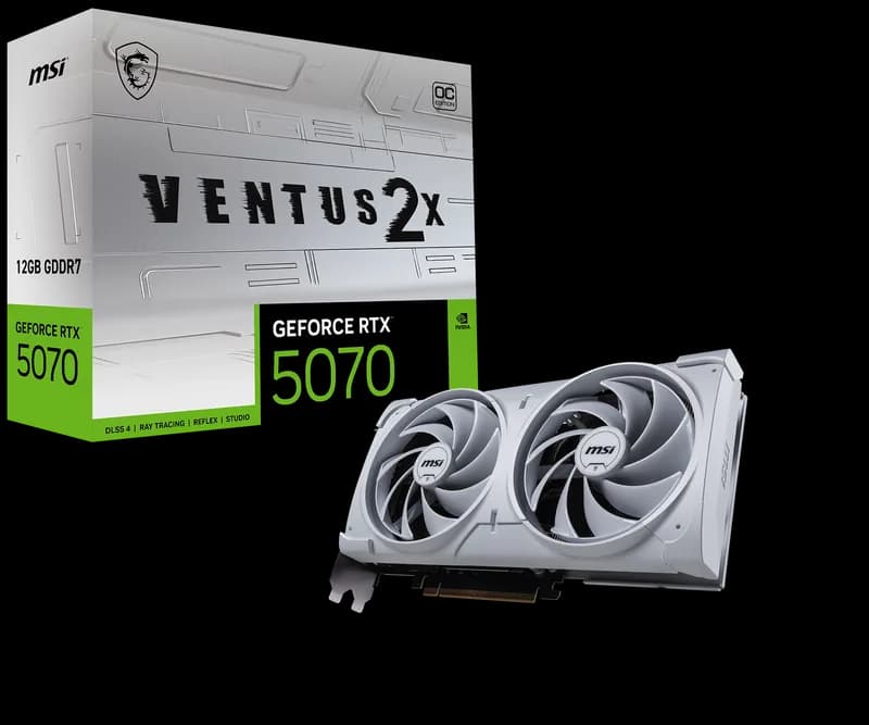 MSI GeForce RTX 5070 12G VENTUS 2X OC WHITE