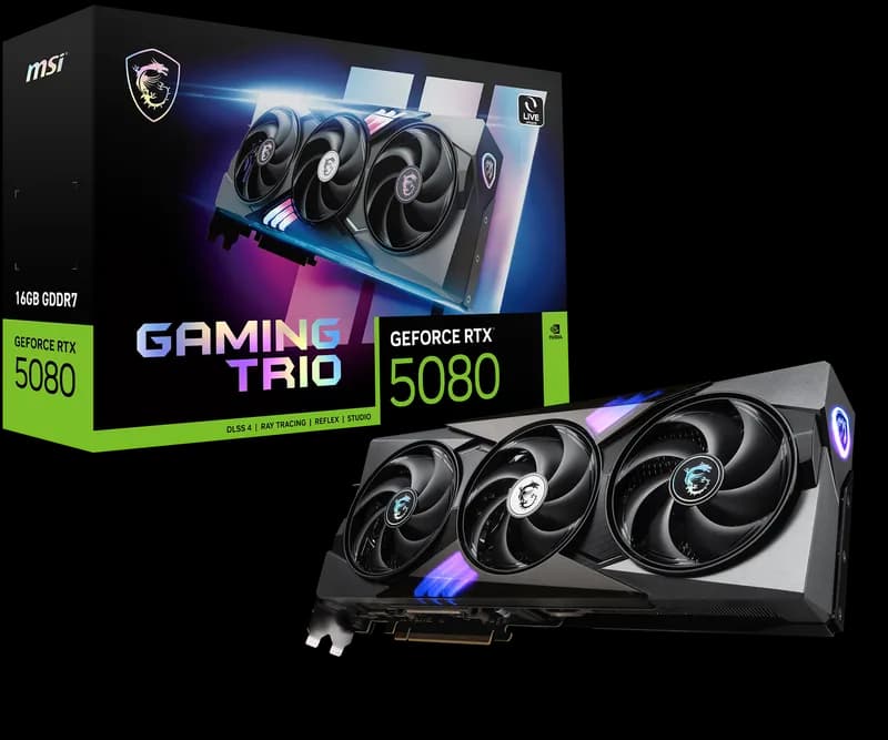 MSI GeForce RTX 5080 16G GAMING TRIO