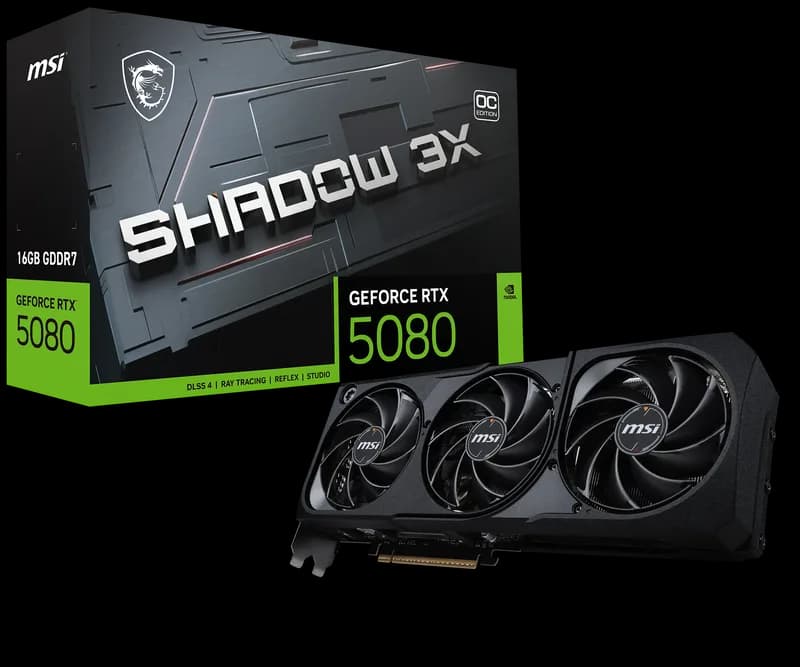 MSI GeForce RTX 5080 16G SHADOW 3X OC